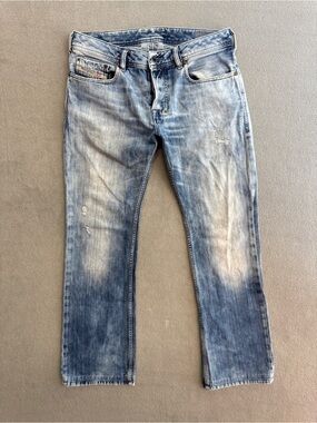 Diesel Safado Jeans 31x32 Men's Slim Straight Fit Light Blue Denim Italy